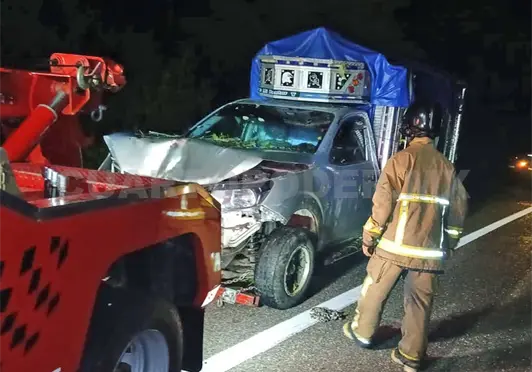 Sobrevive al caer con camioneta a barranco Sobrevive al caer con camioneta a barranco