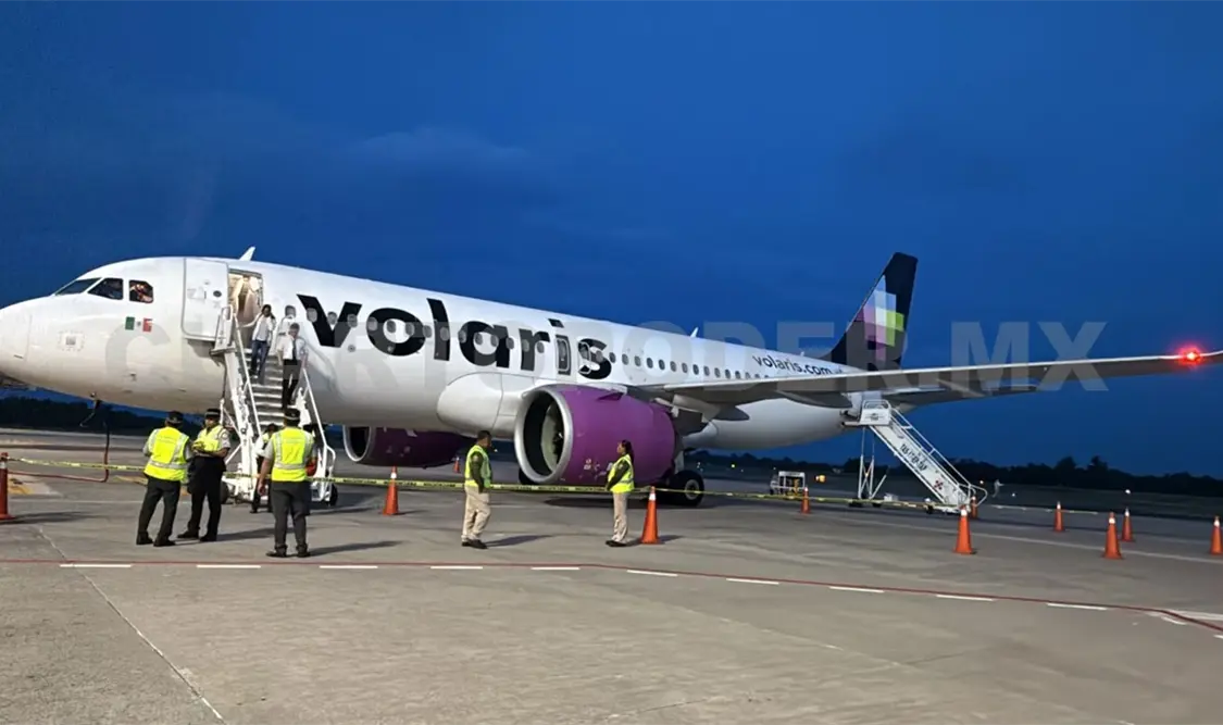 Abidai “N” fue encontrada sin vida en su asiento, al aterrizar del vuelo de Tijuana a Tapachula. Rafael Victorio / CP