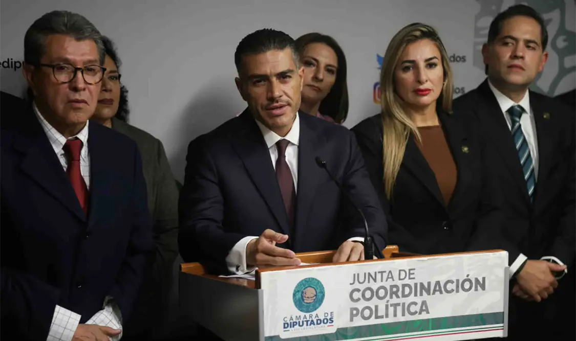 Omar García Harfuch agradeció los comentarios del senador Manuel Velasco. Cortesía