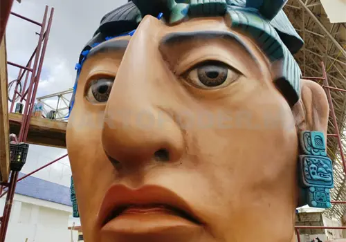 Retocan a Pakal; as&iacute; lucir&aacute; la cabeza Maya