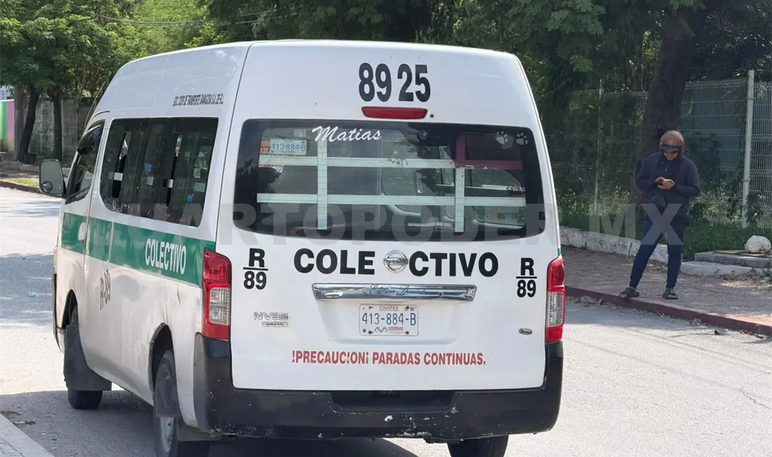 La combi embistió a la estudiante cobachense cuando trató de cruzar la vía. Ulises Villalobos / CP