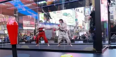 Convierte Times Square en un arcade Convierte Times Square en un arcade