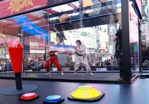 Convierte Times Square en un arcade Convierte Times Square en un arcade