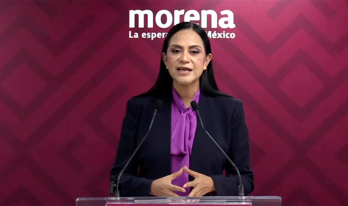 Ariadna Montiel, lideresa nacional de Morena, exigió la destitución de Juan Pablo Hernández. Cortesía