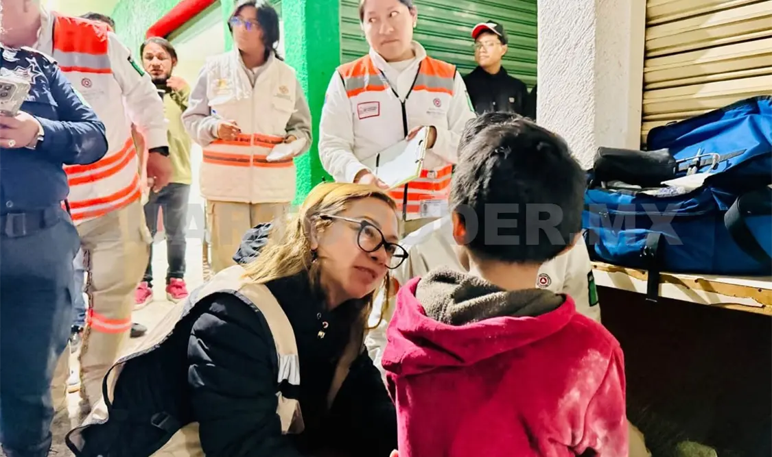 El pequeño fue encontrado en una banca del mercadito número dos. Cortesía