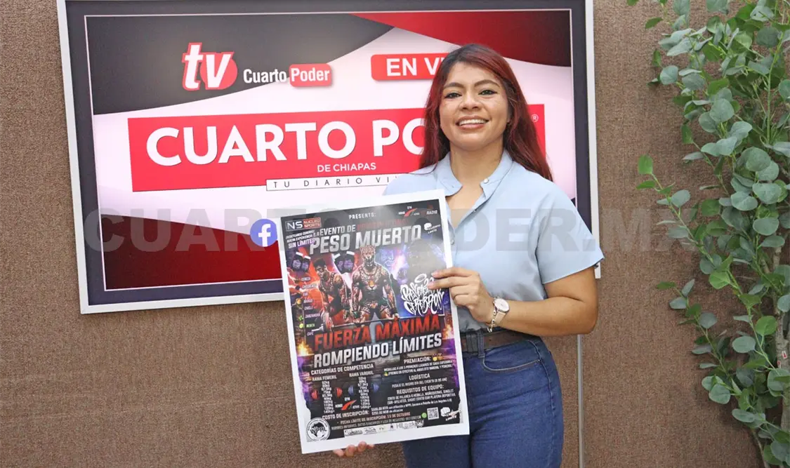 La organizadora dio detalles de la segunda edición del certamen de Levantamiento de Potencia. Ingrid Pérez/CP