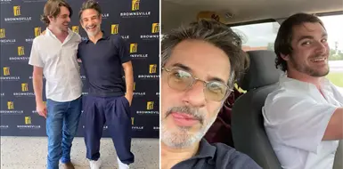 Miguel Rodarte se despide de RJ Mitte Miguel Rodarte se despide de RJ Mitte