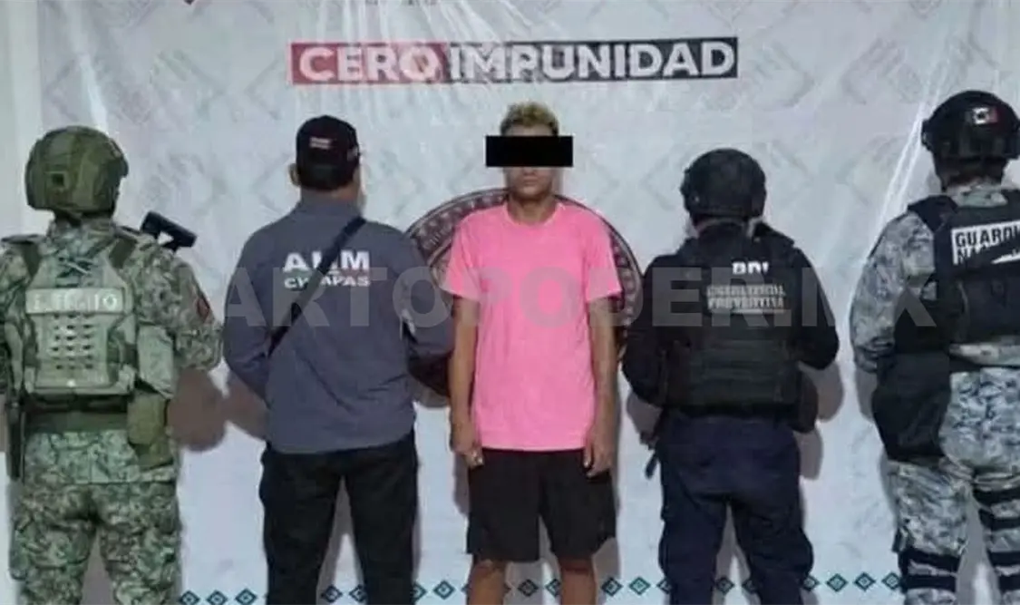 El venezolano fue detenido en la zona centro de Palenque luego de un operativo policial. Genaro Sánchez / CP