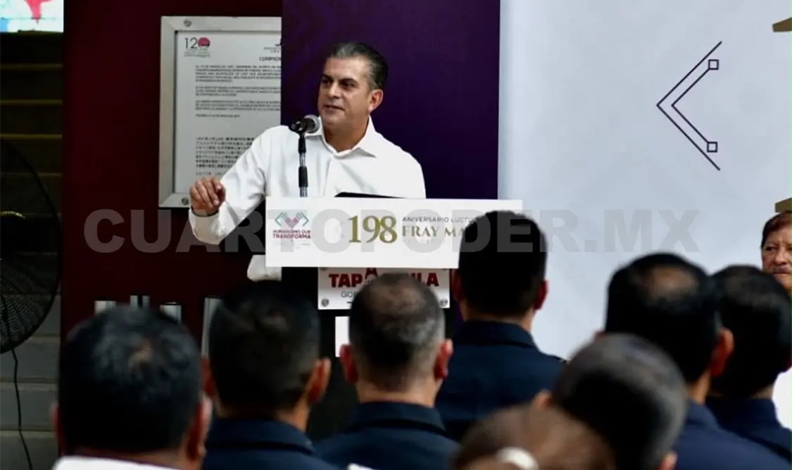El presidente municipal encabezó la conmemoración del 198 aniversario luctuoso de Fray Matías de Córdova. Cortesía