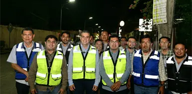 Yamil Melgar supervisa el alumbrado público Yamil Melgar supervisa el alumbrado público
