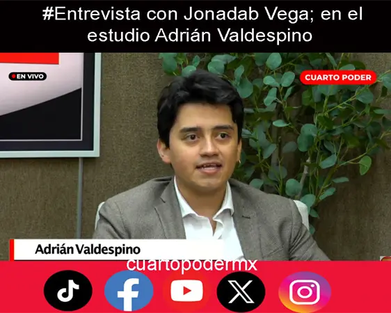 #Entrevista con Jonadab Vega; en el estudio Adri&aacute;n Valdespino
