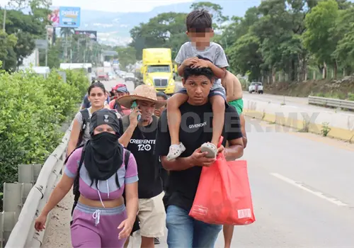 Diluidas caravanas migrantes por el INM