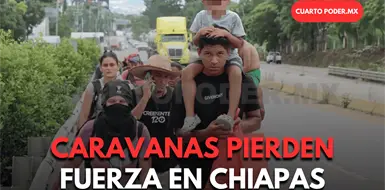 Diluidas caravanas migrantes por el INM Diluidas caravanas migrantes por el INM