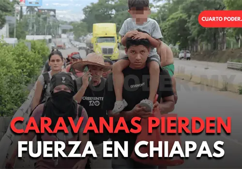 Diluidas caravanas migrantes por el INM