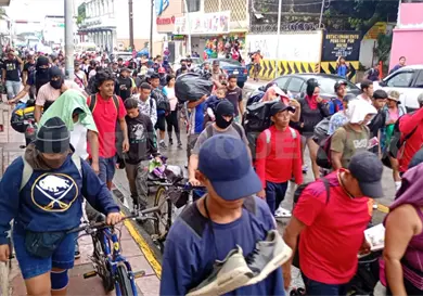 Caravana "Fe y Esperanza" se va de Tapachula Caravana "Fe y Esperanza" se va de Tapachula