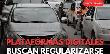 Trabajan en paz plataformas y los taxis en la capital Trabajan en paz plataformas y los taxis en la capital