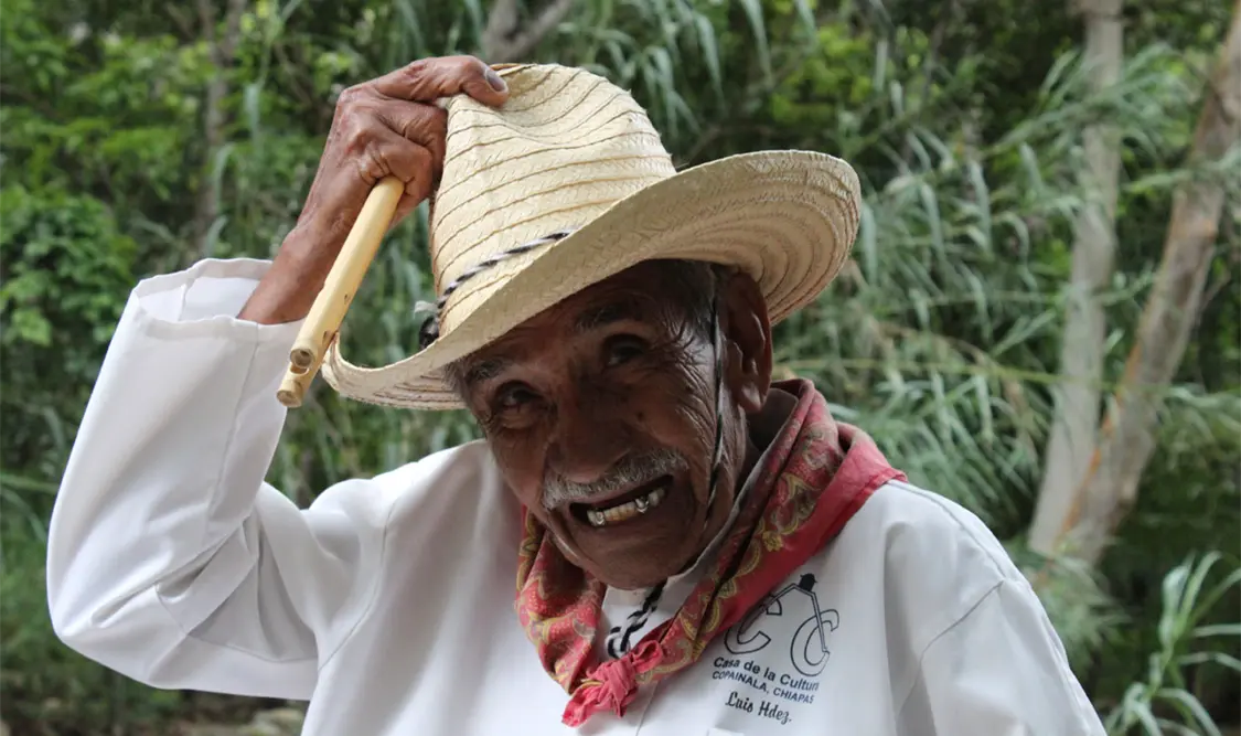 El tío Luis Hernández, orgullo de Copainalá. Cortesía