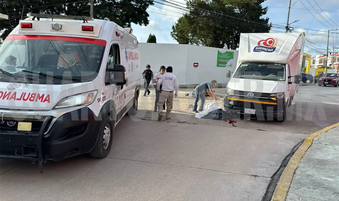 Se estampa en vehículo y pierde la vida al instante