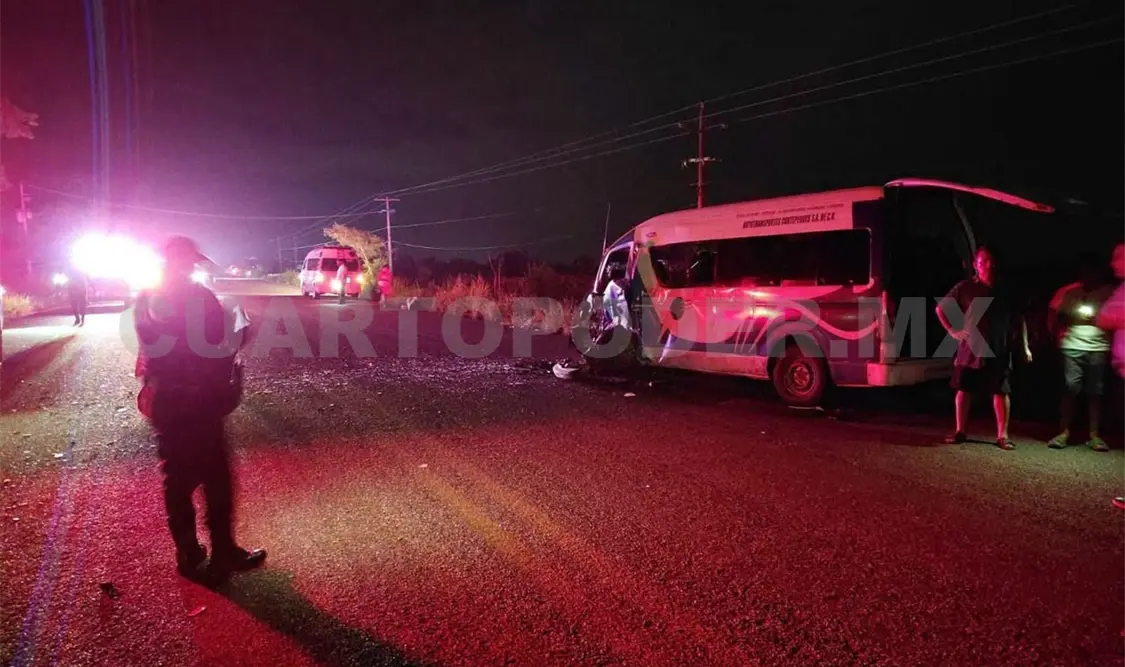 El siniestro sucedió en el tramo carretero Venustiano Carranza-Pujiltic. Cortesía