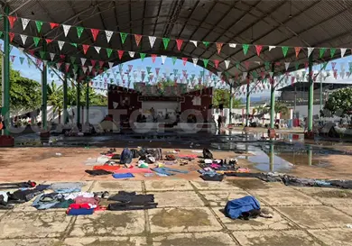 Fuertes lluvias sorprenden a caravana Fe y Esperanza 2