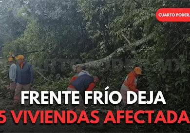 Da&ntilde;os en 15 viviendas y carreteras con deslaves