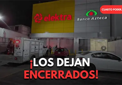 Dejan encerrados en elevador a clientes de tienda Dejan encerrados en elevador a clientes de tienda