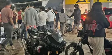 Encontronazo frente a terminal; un lesionado Encontronazo frente a terminal; un lesionado