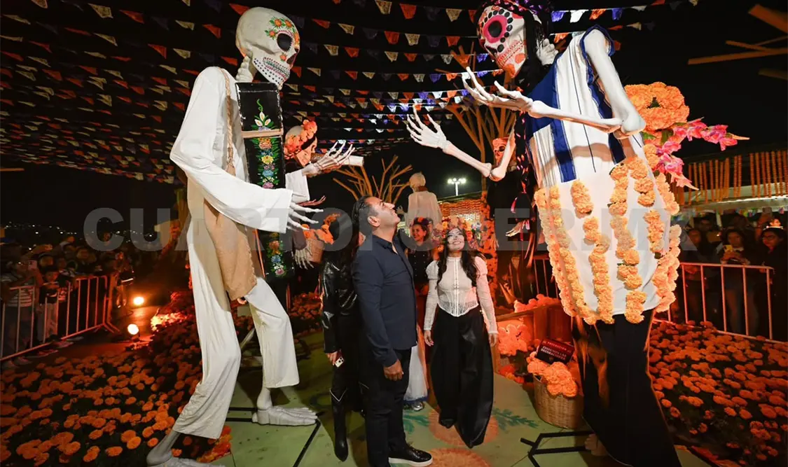 El parque Bicentenario se convirtió en el altar más grande de Chiapas. Cortesía