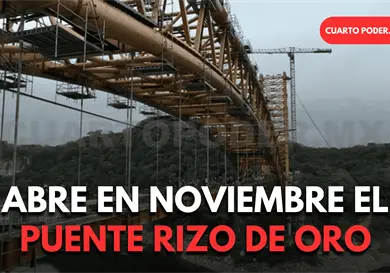Abrir&aacute; Puente Rizo de Oro al tr&aacute;nsito en noviembre
