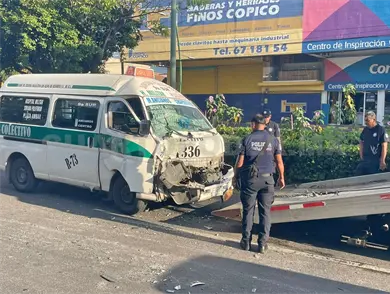 Colectivazo deja a tres pasajeros lesionados