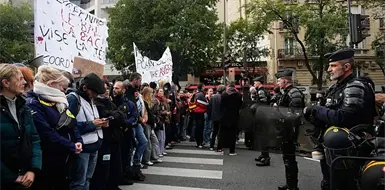 Miles protestan en Francia, Italia, España y Portugal Miles protestan en Francia, Italia, España y Portugal