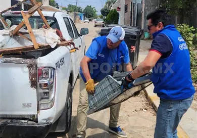 Retiran 63 toneladas de cacharros en colonias