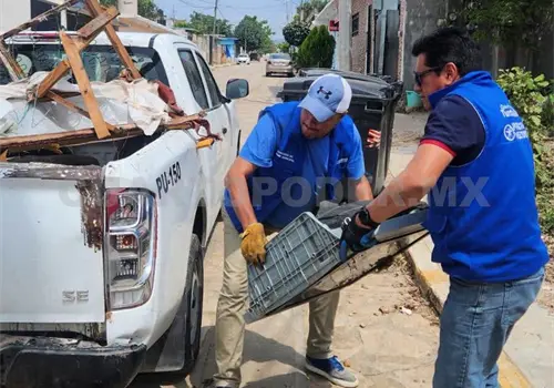 Retiran 63 toneladas de cacharros en colonias