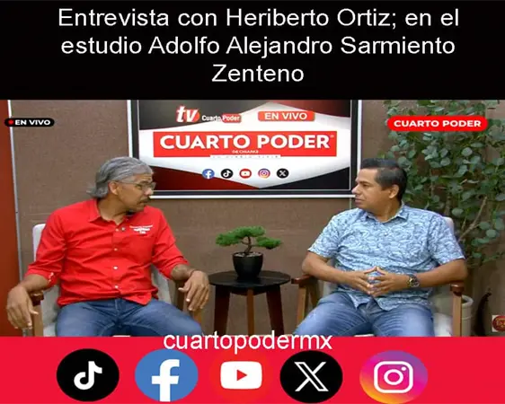 Entrevista con Heriberto Ortiz; en el estudio Adolfo Alejandro Sarmiento Zenteno Entrevista con Heriberto Ortiz; en el estudio Adolfo Alejandro Sarmiento Zenteno