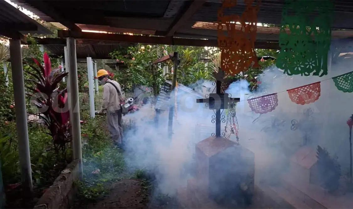 Buscan mantener los panteones limpios y libres de criaderos de mosquitos. Rafael Victorio / CP