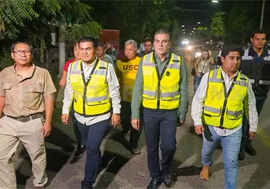 Se ilumina la zona baja de Tapachula
