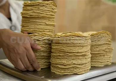 No afect&oacute; suministro de gas producci&oacute;n de tortilla