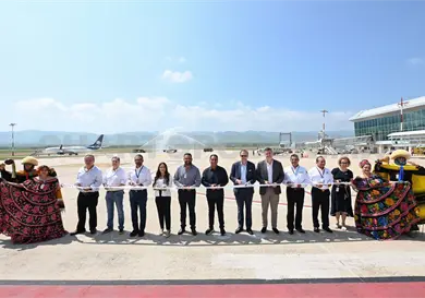 Eduardo Ramírez inaugura ruta aérea internacional Eduardo Ramírez inaugura ruta aérea internacional