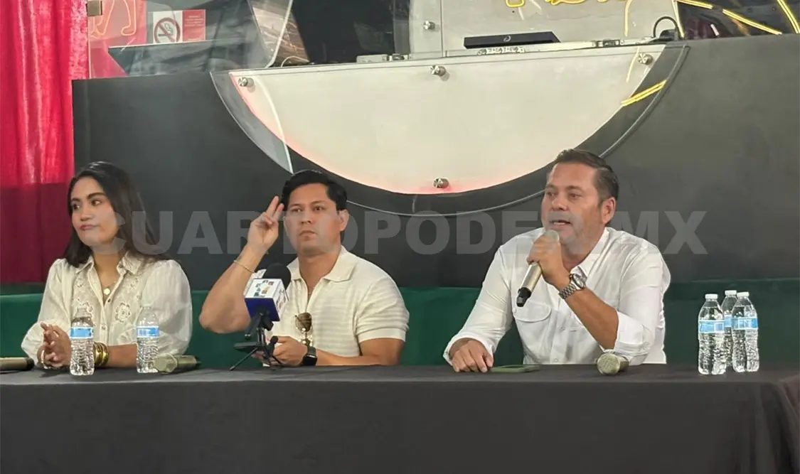 David Pulido, Edwin Rodríguez y Geraldine encabezaron la presentación oficial del torneo por el quinto aniversario de Wolis Pádel Club, que será del 25 al 29 de noviembre. Alan Pola/CP