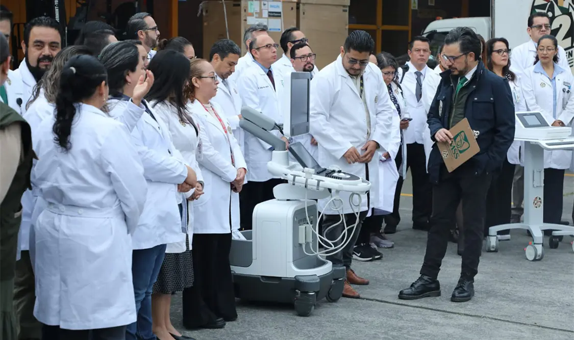 Los 47 equipos médicos serán enviados a 39 hospitales de 19 entidades del país. Cortesía